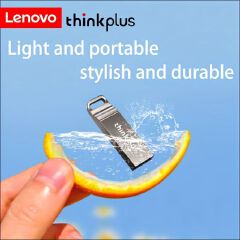 Original Lenovo Thinkplus Metal USB Flash Drive MU221 128GB 64GB 32GB 16GB USB 2.0 High Speed U Disk Waterproof Shockproof Pendrive for PC / Laptop / Car Audio