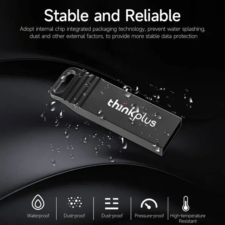 Lenovo Thinkplus 128GB USB Flash Drives U disk MU221 USB2.0 U disk Portable Shockproof Metal USB Flash Drive