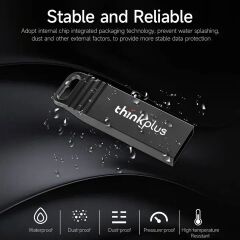 Original Lenovo Thinkplus Metal USB Flash Drive MU221 128GB 64GB 32GB 16GB USB 2.0 High Speed U Disk Waterproof Shockproof Pendrive for PC / Laptop / Car Audio