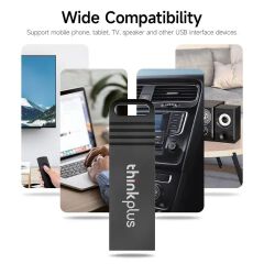 Original Lenovo Thinkplus Metal USB Flash Drive MU221 128GB 64GB 32GB 16GB USB 2.0 High Speed U Disk Waterproof Shockproof Pendrive for PC / Laptop / Car Audio