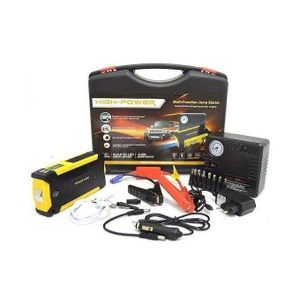 Combo Pack of 2 High Power 12V Portable Midi Jump Starter| Car Jumper Kit / Booster| Mobile Phone Laptop Battery Charger | Tyre Inflator Pump
