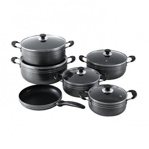 【Promotion】TC 14PCS Nonstick Cookware Set Cooking Pots Sufuria (20/22/24/28/30cm Pots +26cm frying pan)