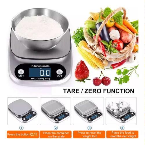 10kg Digital Kitchen Electronic Cooking Weighing Scale White kitchen weighing scale kitchen electric weighhing scale offer