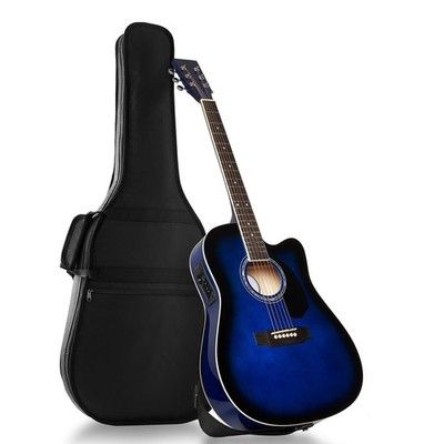 Medium Sized Acoustic Guitar 38 Inch Blue