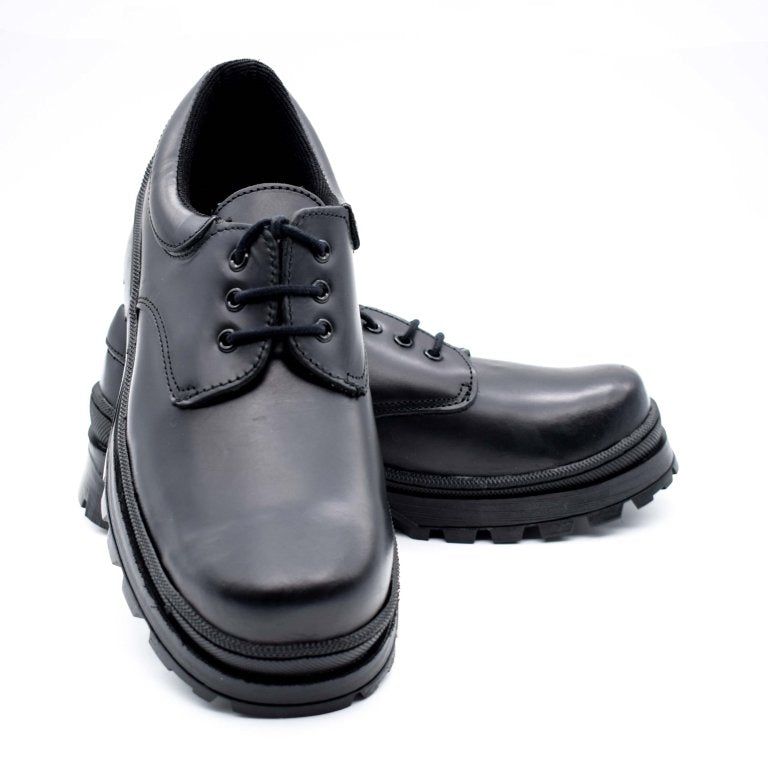 UMOJA Shupavu Boys’ Leather School Shoes – Black | Made in Kenya by Umoja, Premium Genuine Leather, Durable Sole, Smart Design, Comfortable Fit for Everyday School Shoes