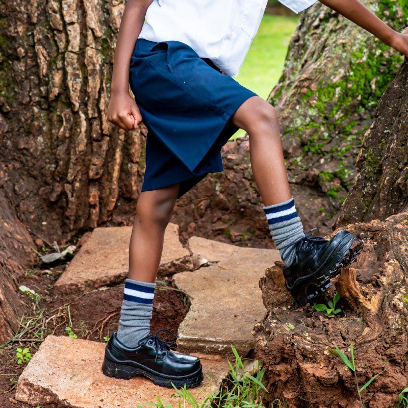 UMOJA Shupavu Boys’ Leather School Shoes – Black | Made in Kenya by Umoja, Premium Genuine Leather, Durable Sole, Smart Design, Comfortable Fit for Everyday School Shoes