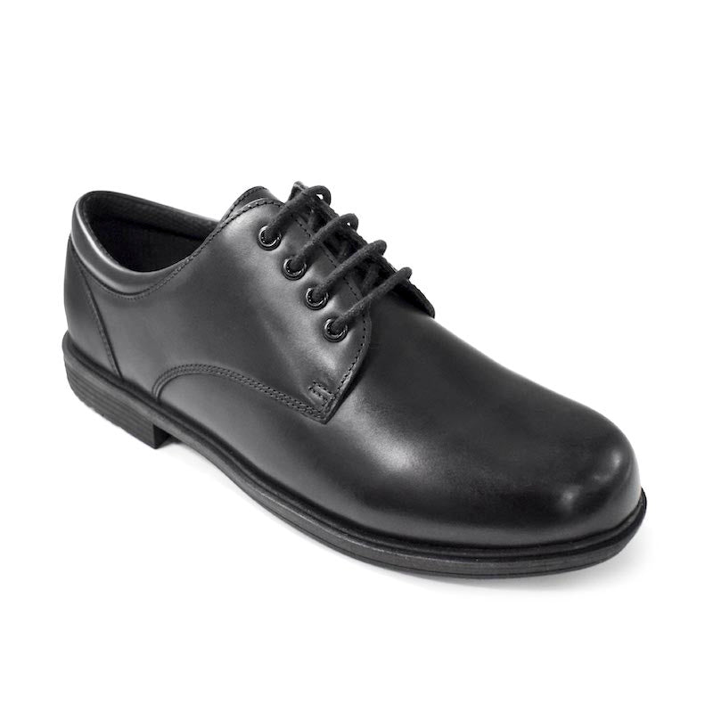 UMOJA Taji Boys’ Lace Leather School Shoes – Black | Made in Kenya by Umoja, Genuine Leather, Durable Sole, Anti-Slip, Comfortable Fit & Smart Design for Daily School Shoes