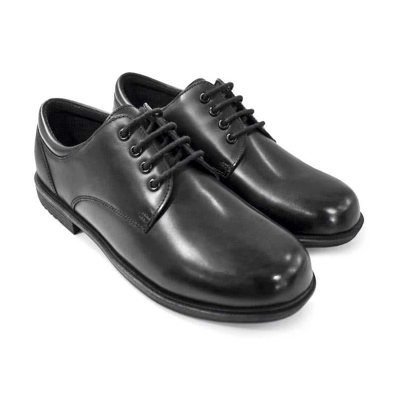 UMOJA Taji Boys’ Lace Leather School Shoes – Black | Made in Kenya by Umoja, Genuine Leather, Durable Sole, Anti-Slip, Comfortable Fit & Smart Design for Daily School Shoes