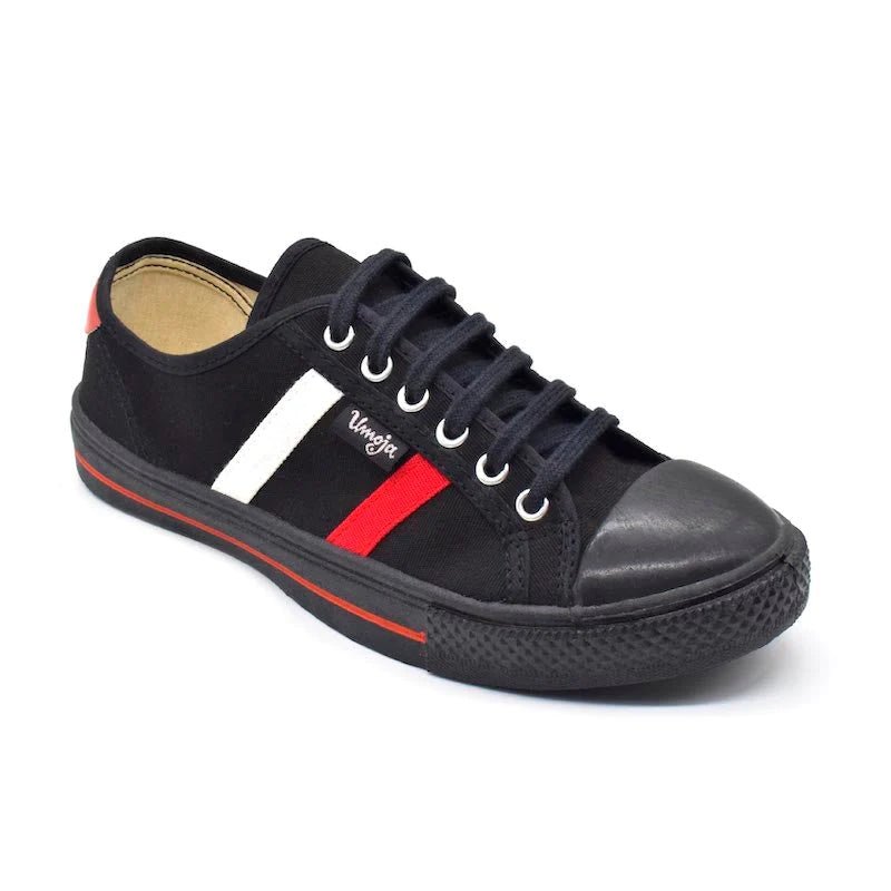 UMOJA Canvas Lace-Up Shoes Universe®, Unisex Adult Sneakers | Sizes 29–36 | Durable Canvas Upper, PVC Outsole, Textile Lining, Cushioned Insole And Breathable, All-Day Comfort, Made In Kenya Shoes