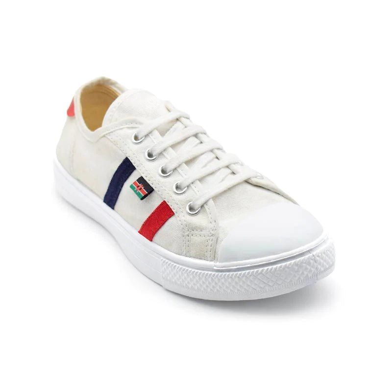 UMOJA Canvas Lace-Up Shoes Universe®, Unisex Adult Sneakers | Sizes 29–36 | Durable Canvas Upper, PVC Outsole, Textile Lining, Cushioned Insole And Breathable, All-Day Comfort, Made In Kenya Shoes