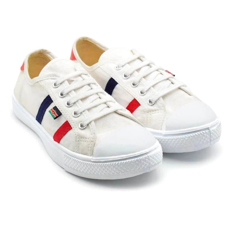 UMOJA Canvas Lace-Up Shoes Universe®, Unisex Adult Sneakers | Sizes 29–36 | Durable Canvas Upper, PVC Outsole, Textile Lining, Cushioned Insole And Breathable, All-Day Comfort, Made In Kenya Shoes