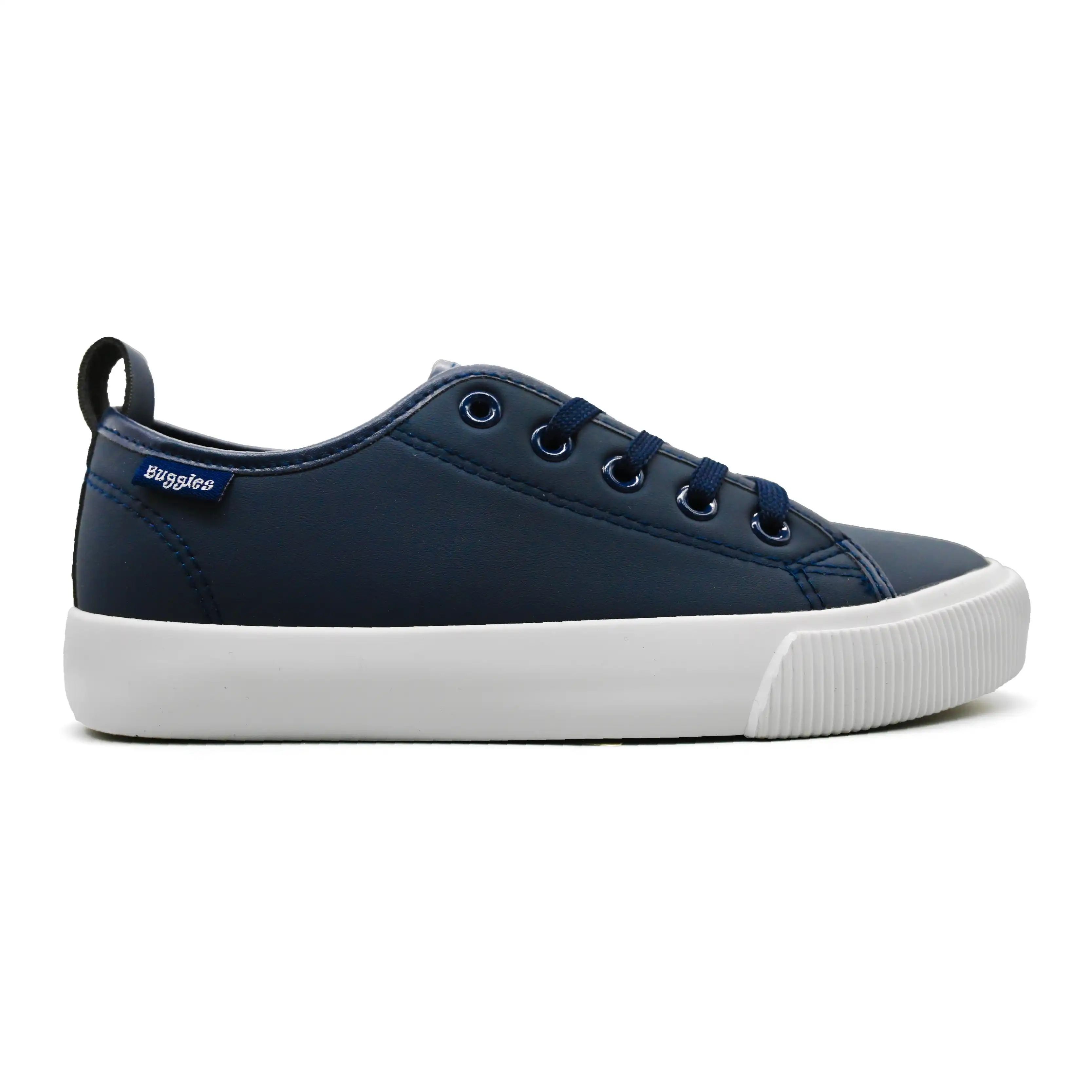 UMOJA Buggies Jack Kids Sneakers by Umoja – Matte Black & Navy Low  with White Sole | Durable, Comfortable & Stylish Everyday Footwear for Playground, Casual Outings & Weekend Adventures,kids shoes