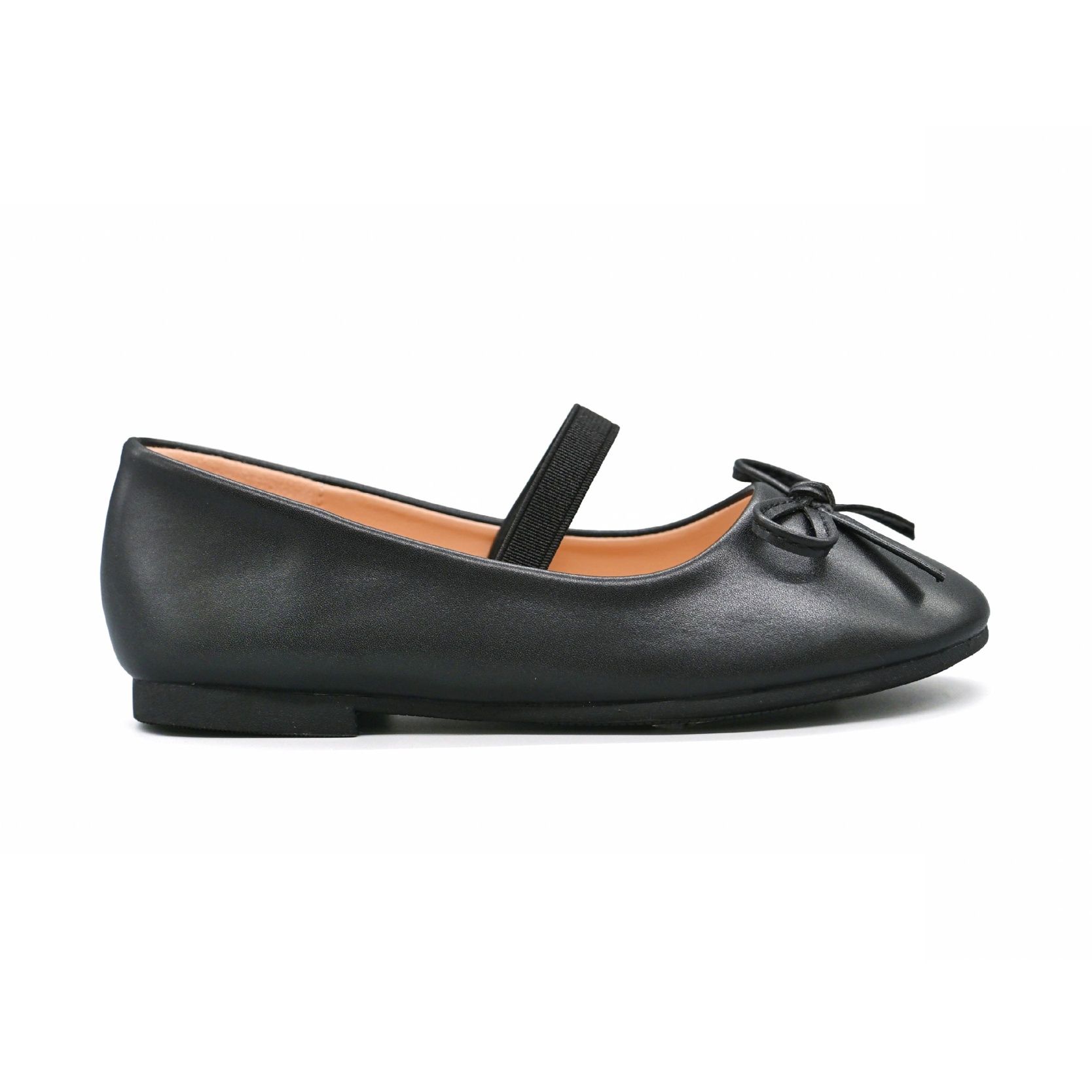 UMOJA Buggies Linzie Kids Shoes by Umoja – Navy Bow & Black Twinkle Toes Mary Janes with Ankle/Elastic Strap | Comfortable, Elegant & Stylish Footwear for School, Parties & Casual Outings.