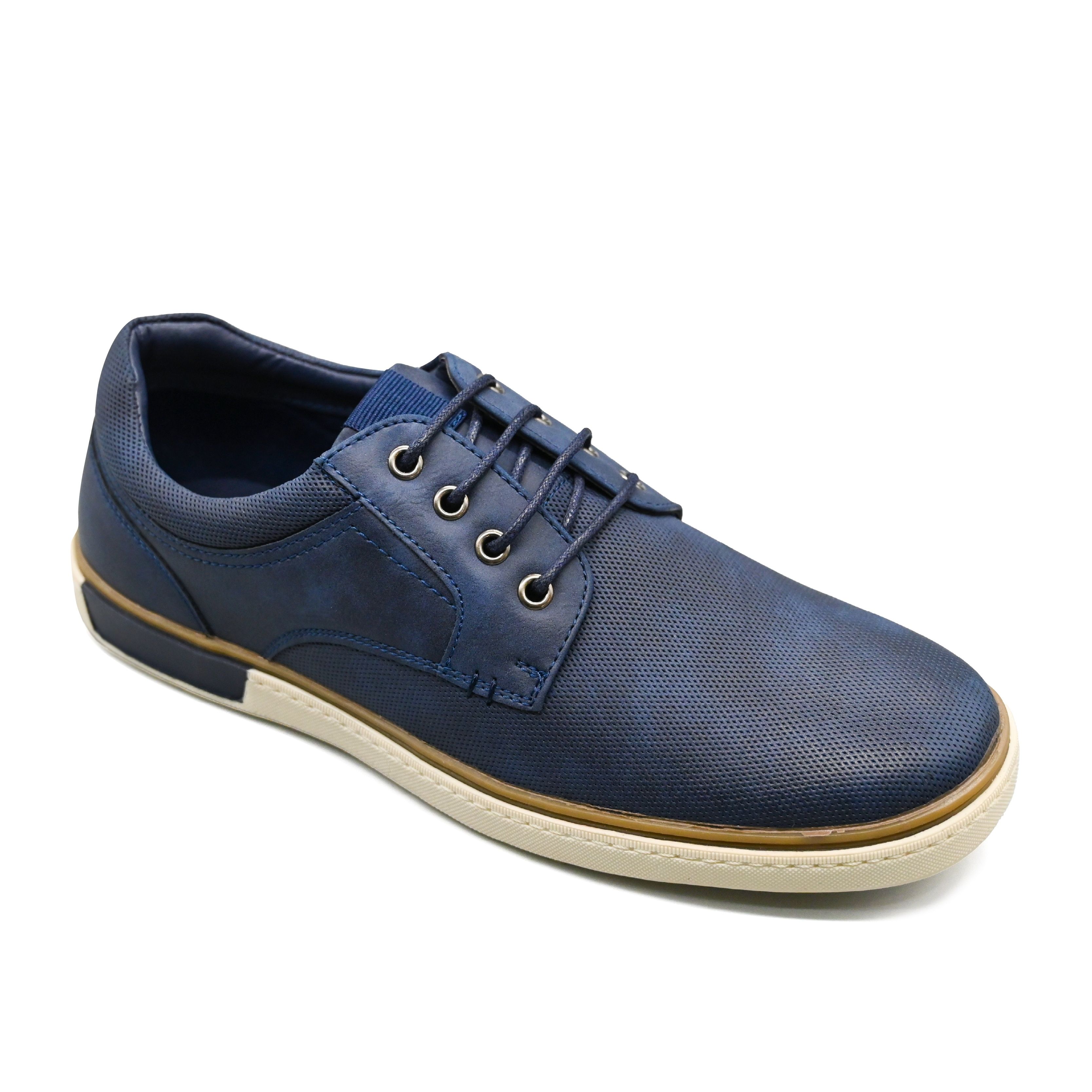 UMOJA Deniro Ross – Men’s Brown & Blue Dress Sneakers by Umoja | Stylish, Comfortable & Versatile Dress Shoes for Business Casual, Smart-Casual & Weekend Outings,mens shoes.