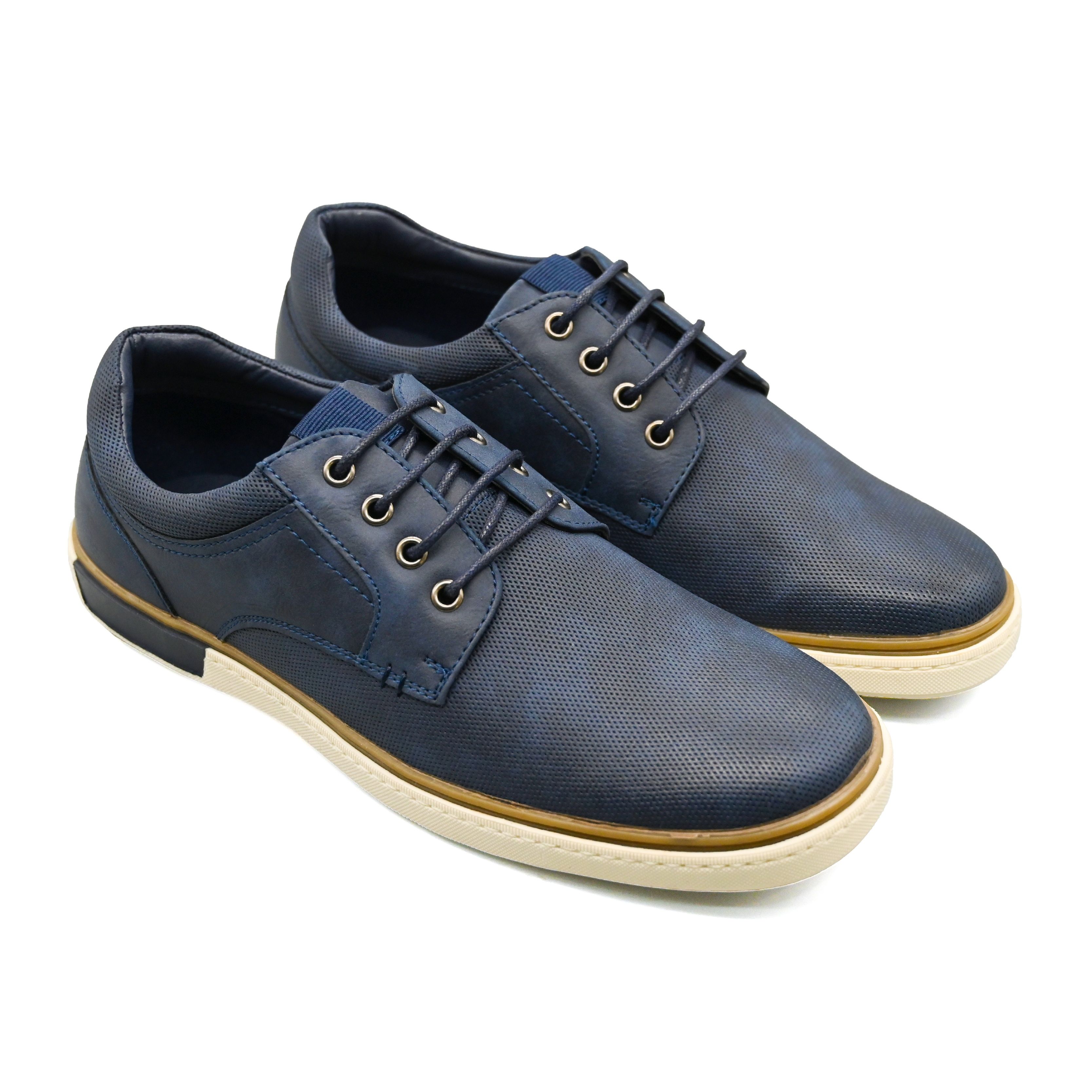 UMOJA Deniro Ross – Men’s Brown & Blue Dress Sneakers by Umoja | Stylish, Comfortable & Versatile Dress Shoes for Business Casual, Smart-Casual & Weekend Outings,mens shoes.