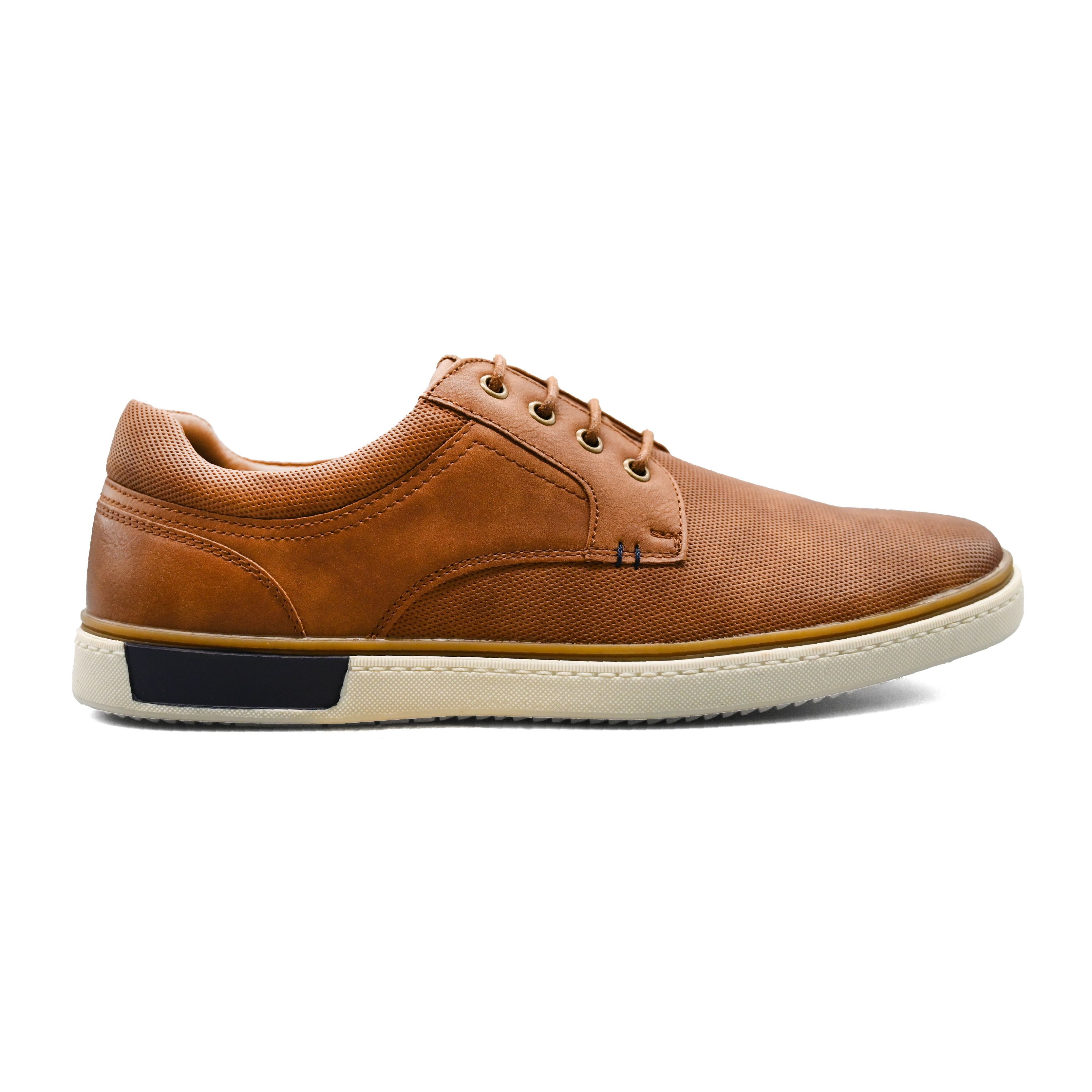 UMOJA Deniro Ross – Men’s Brown & Blue Dress Sneakers by Umoja | Stylish, Comfortable & Versatile Dress Shoes for Business Casual, Smart-Casual & Weekend Outings,mens shoes.