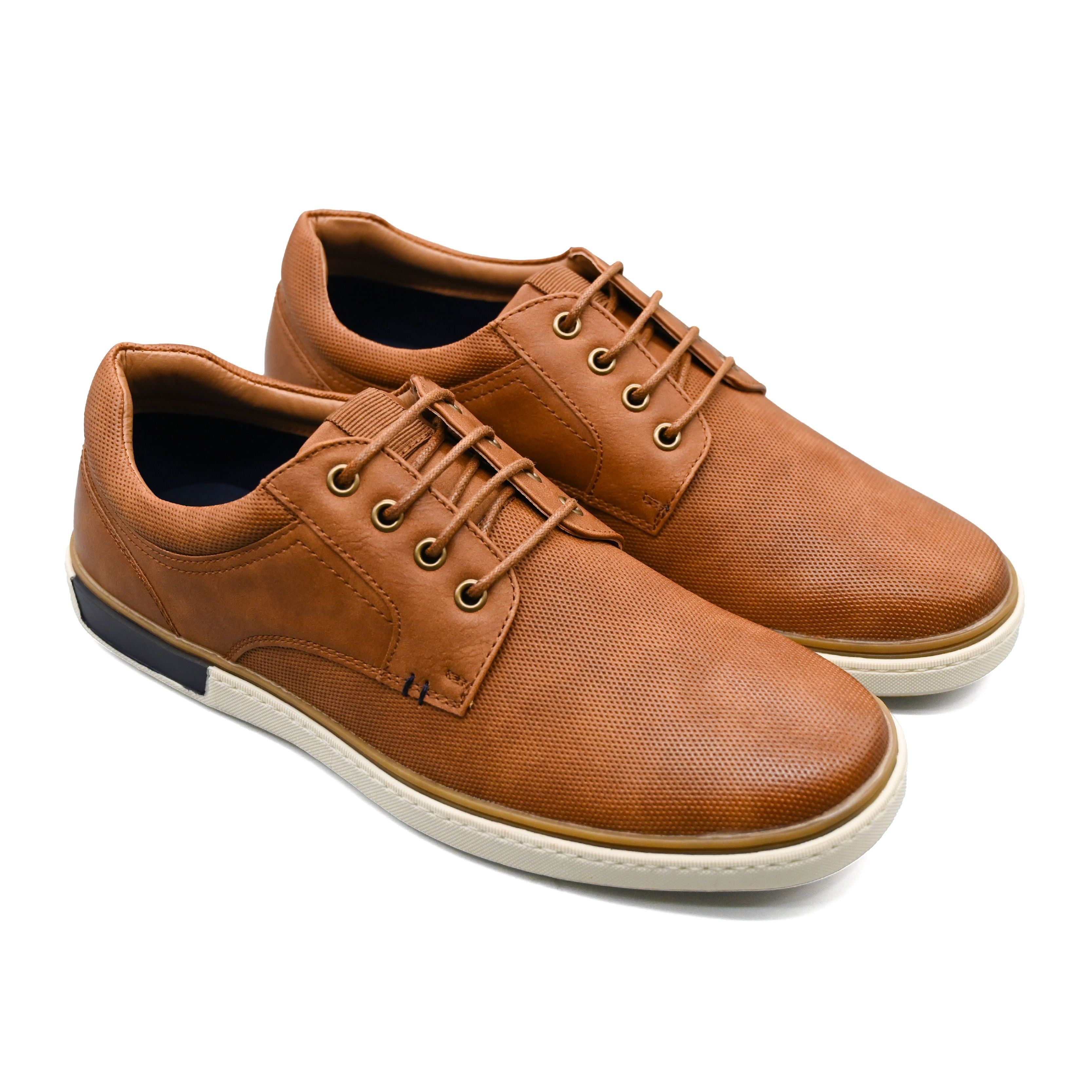 UMOJA Deniro Ross – Men’s Brown & Blue Dress Sneakers by Umoja | Stylish, Comfortable & Versatile Dress Shoes for Business Casual, Smart-Casual & Weekend Outings,mens shoes.