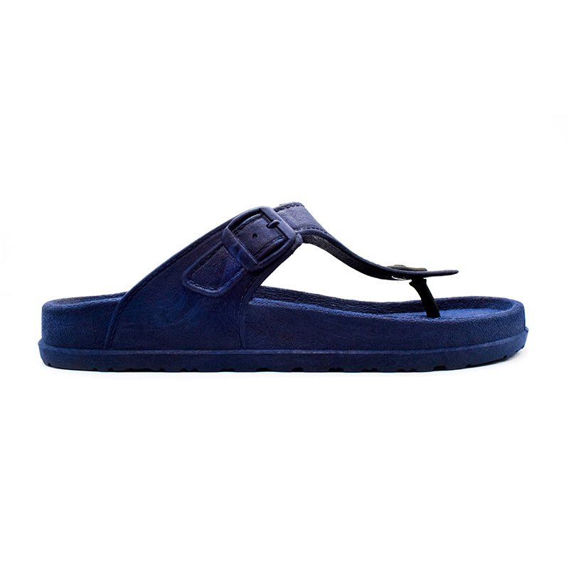 UMOJA Mzuka Navy Flip-Flops – Men’s Adjustable Buckle Thong Sandals | Comfortable, Water-Resistant Footwear for Beach, Pool, Casual Outings & Everyday Wear