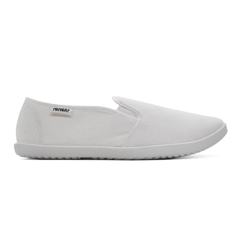 UMOJA Emmy Salama Canvas Shoes – Black & White | Comfortable Slip-On Canvas Shoes with Elastic Panels for Casual Outings, Everyday Wear & Weekend Adventures