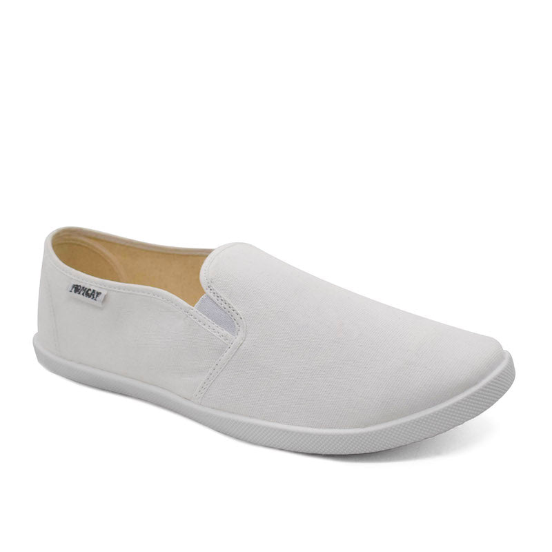 UMOJA Emmy Salama Canvas Shoes – Black & White | Comfortable Slip-On Canvas Shoes with Elastic Panels for Casual Outings, Everyday Wear & Weekend Adventures