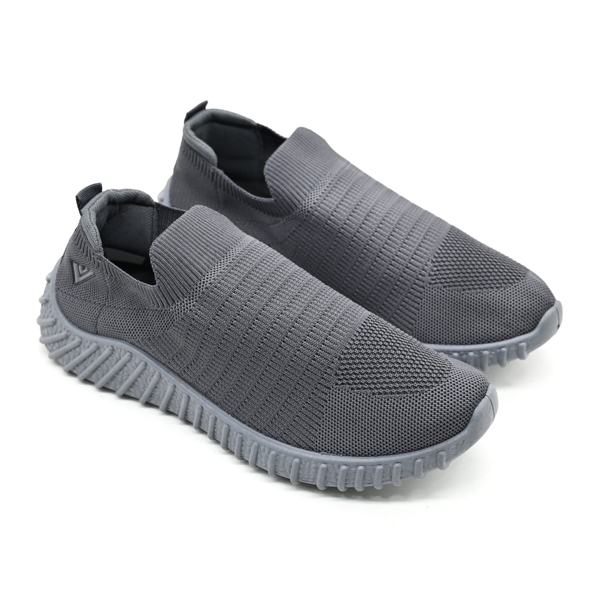 UMOJA Vigo Mosi Unisex Slip-Ons –  Knitted Slip-On Sneakers with PVC Outsole & Ortholite Footbed | Lightweight, Breathable & Comfortable Everydayshoes (Black, Grey, Navy) sneakers | Mens Casual Shoes