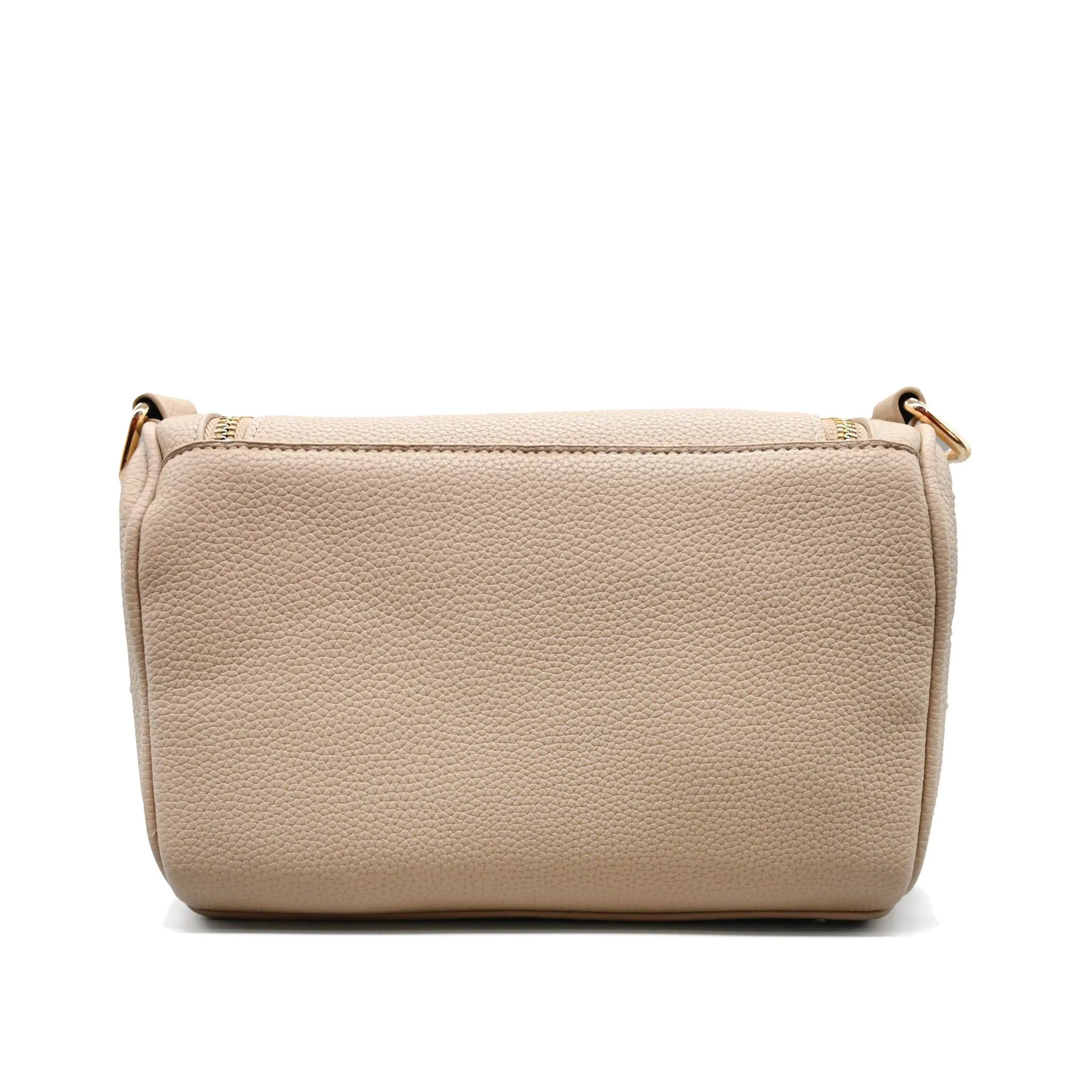 UMOJA Moxxa Nadine Crossbody Bag Collection by Umoja | Vegan PU Leather in Light Beige & Dusty Blue | Gold Hardware, Flap & Zipper Closure, Adjustable Strap | Everyday Shoulder & Crossbody Bags