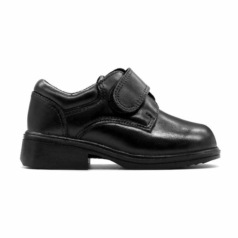 UMOJA Studeez Kiddies Black Leather School Shoes – Buckled | Genuine Leather, Anti-Slip Sole, Lightweight & Durable, Comfortable Fit, Made in Kenya (Sizes 6C–10C) Kids Shoe.