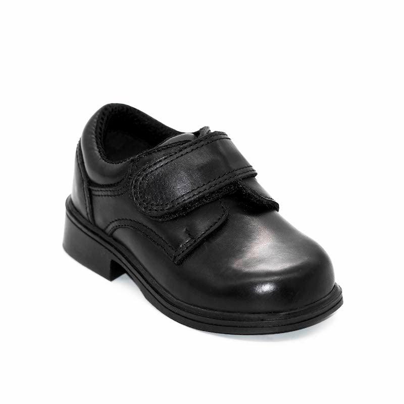 UMOJA Studeez Kiddies Black Leather School Shoes – Buckled | Genuine Leather, Anti-Slip Sole, Lightweight & Durable, Comfortable Fit, Made in Kenya (Sizes 6C–10C) Kids Shoe.