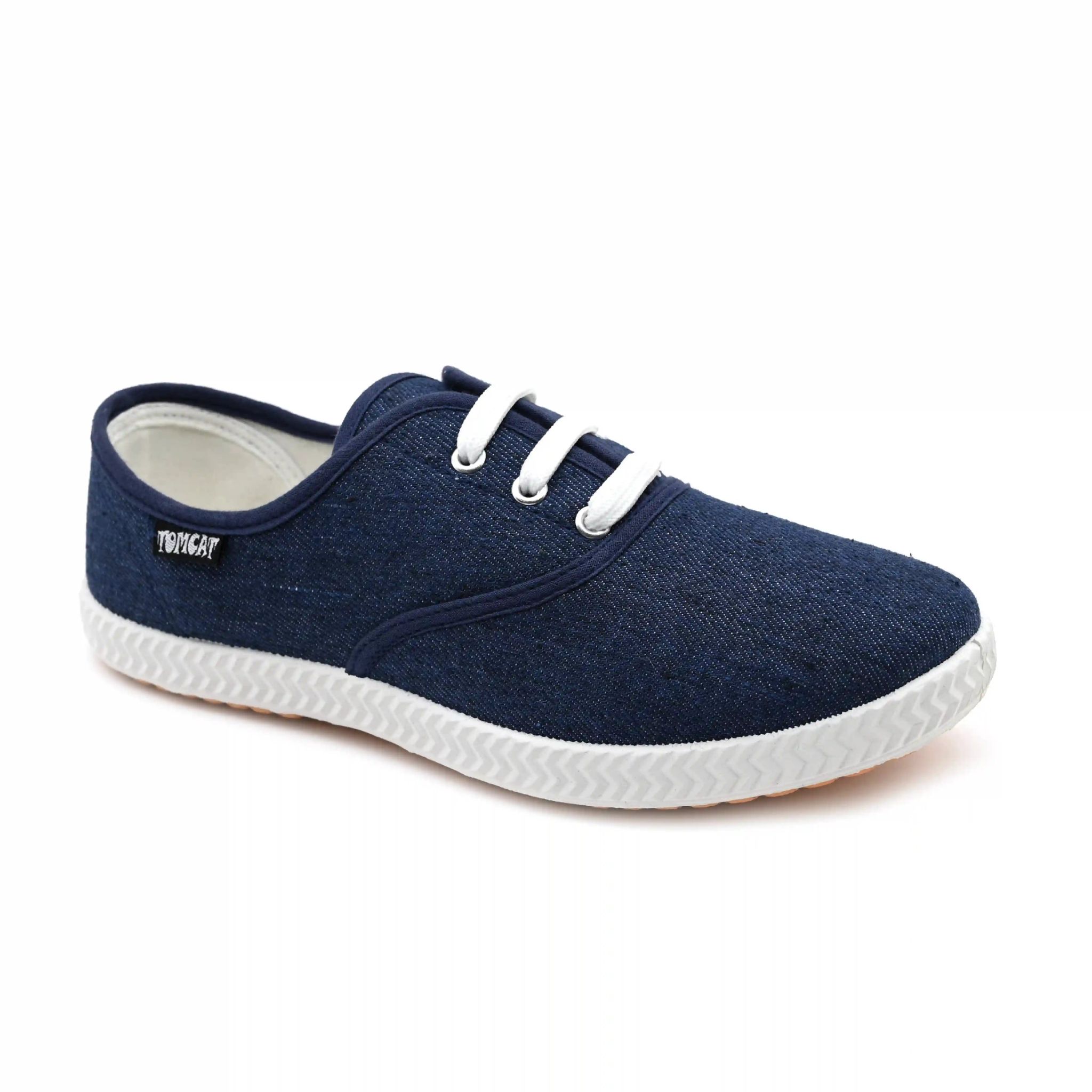 UMOJA Tomcat Denim Lace-Up Canvas Shoes – Ladies’ Footwear by Umoja | Canvas Upper, Textile Lining, PVC Outsole, Durable Everyday Sneakers – Sizes 37-42, Women shoes, ladies shoes, Ladies Shoes