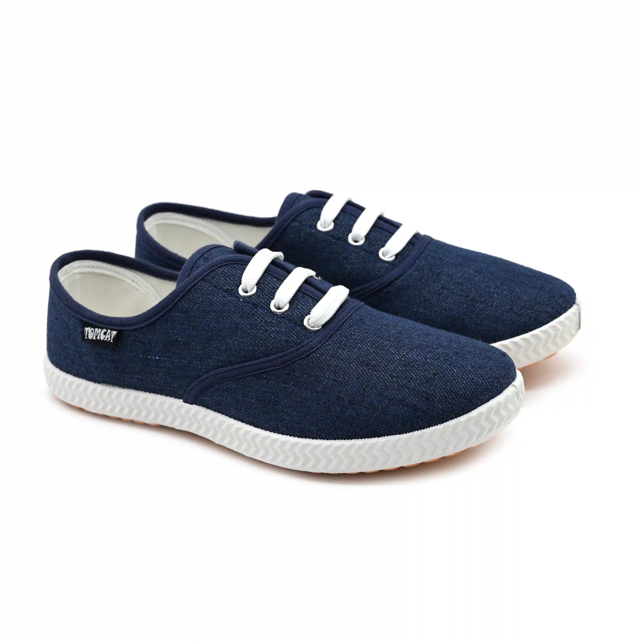 UMOJA Tomcat Denim Lace-Up Canvas Shoes – Ladies’ Footwear by Umoja | Canvas Upper, Textile Lining, PVC Outsole, Durable Everyday Sneakers – Sizes 37-42, Women shoes, ladies shoes, Ladies Shoes