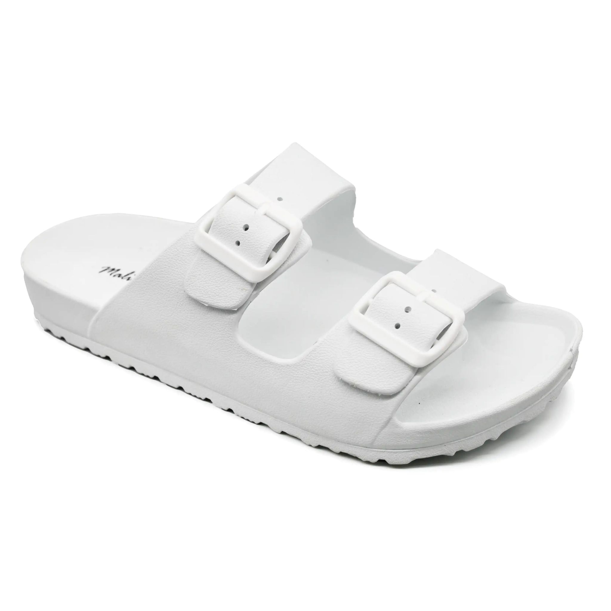 UMOJA Aziza Sandals by Umoja – Unisex PVC Slip-On Sandals with Adjustable Buckle Straps, Cushioned Insole & Durable Outsole  Unisex Shoes