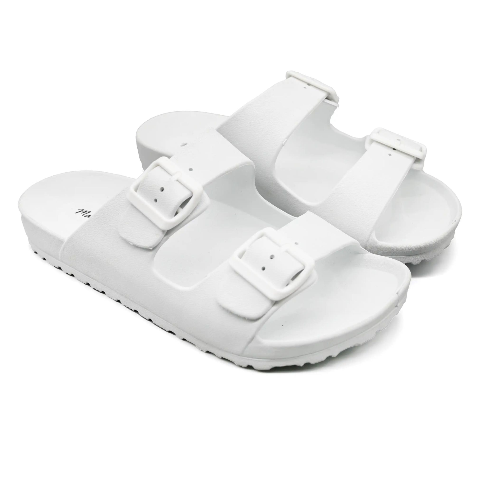 UMOJA Aziza Sandals by Umoja – Unisex PVC Slip-On Sandals with Adjustable Buckle Straps, Cushioned Insole & Durable Outsole  Unisex Shoes
