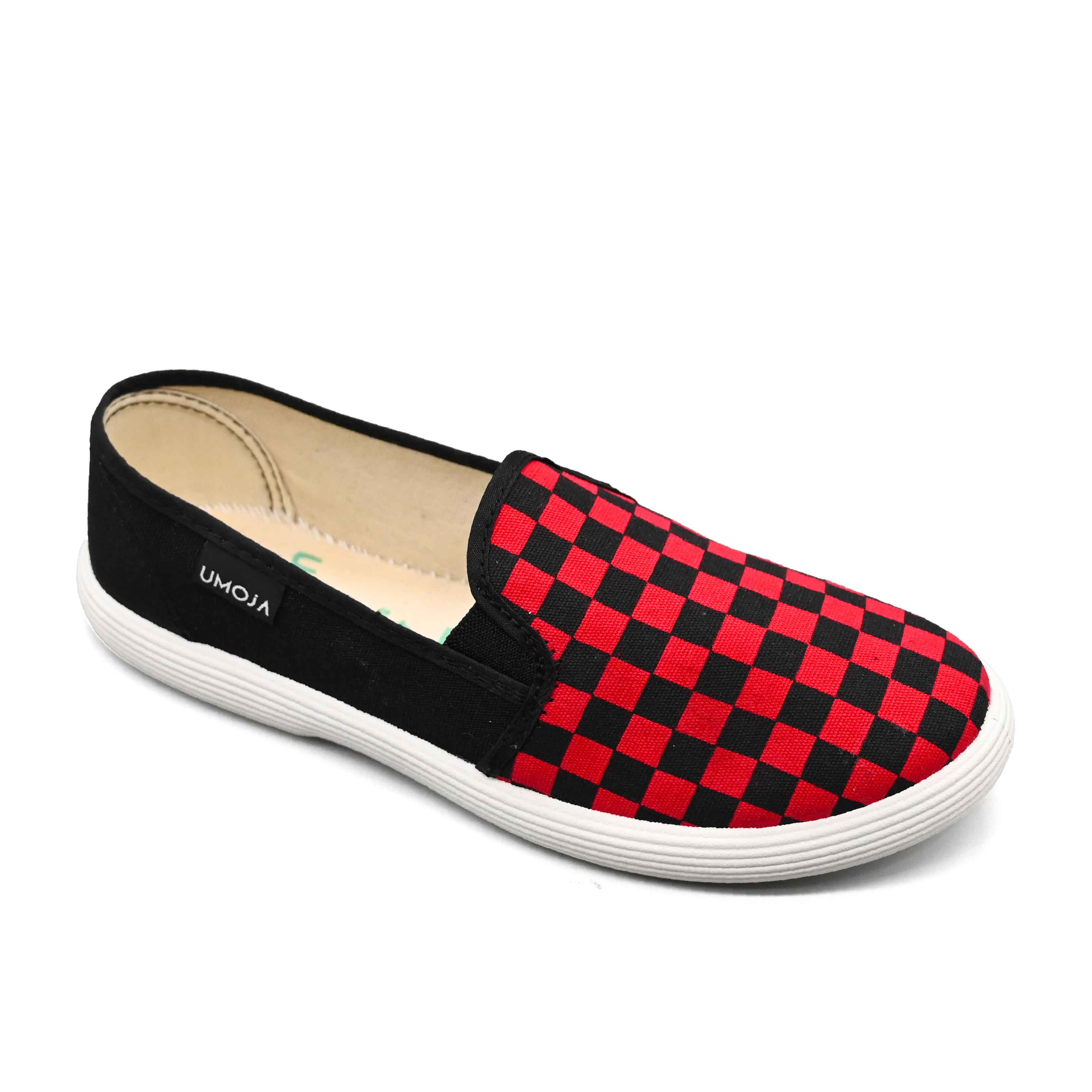 UMOJA Someka F1 Slip-Ons by Umoja – Unisex Canvas Casual Shoes with Cushioned Cloth Insole & PVC Outsole for Everyday Comfort and Effortless Street Style