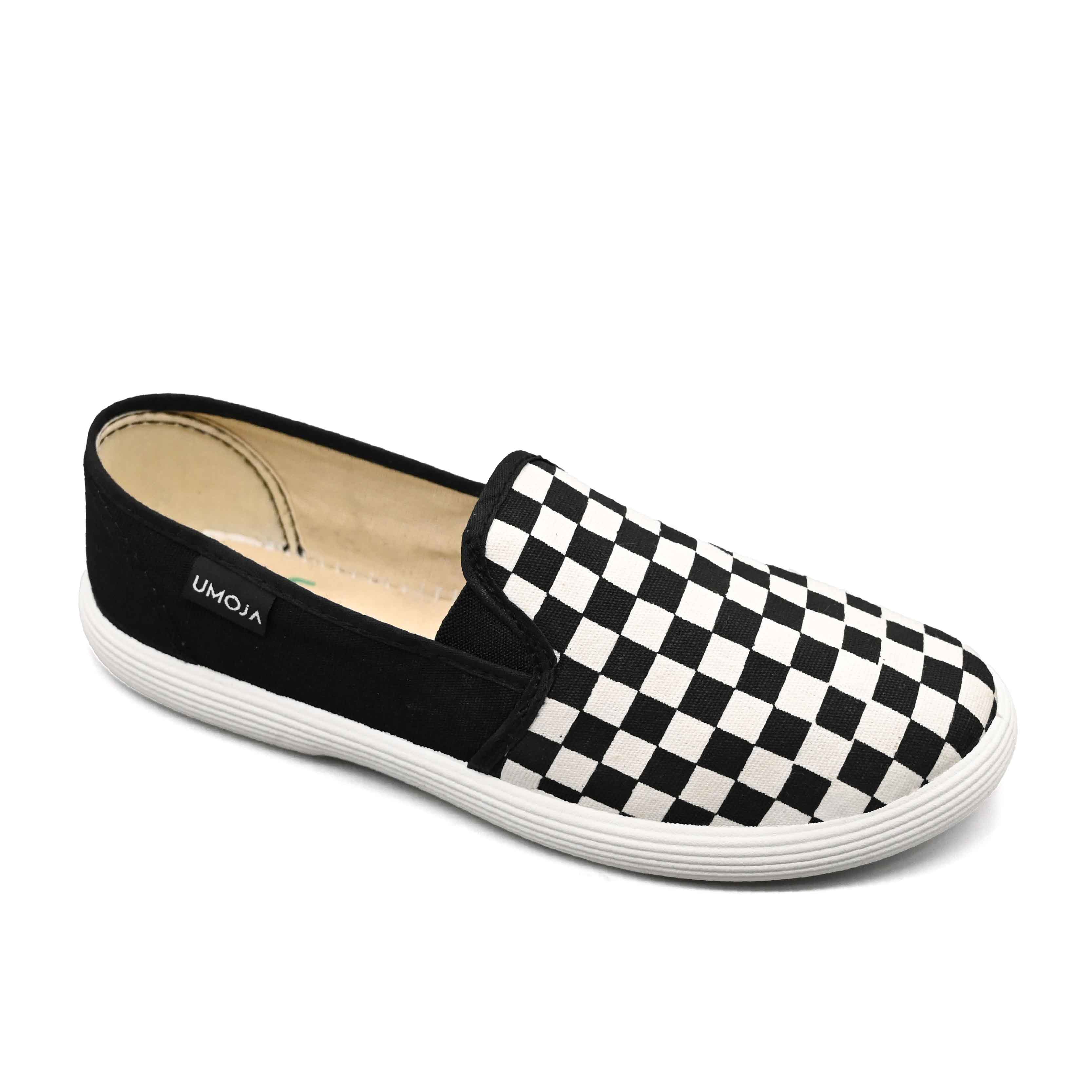 UMOJA Someka F1 Slip-Ons by Umoja – Unisex Canvas Casual Shoes with Cushioned Cloth Insole & PVC Outsole for Everyday Comfort and Effortless Street Style