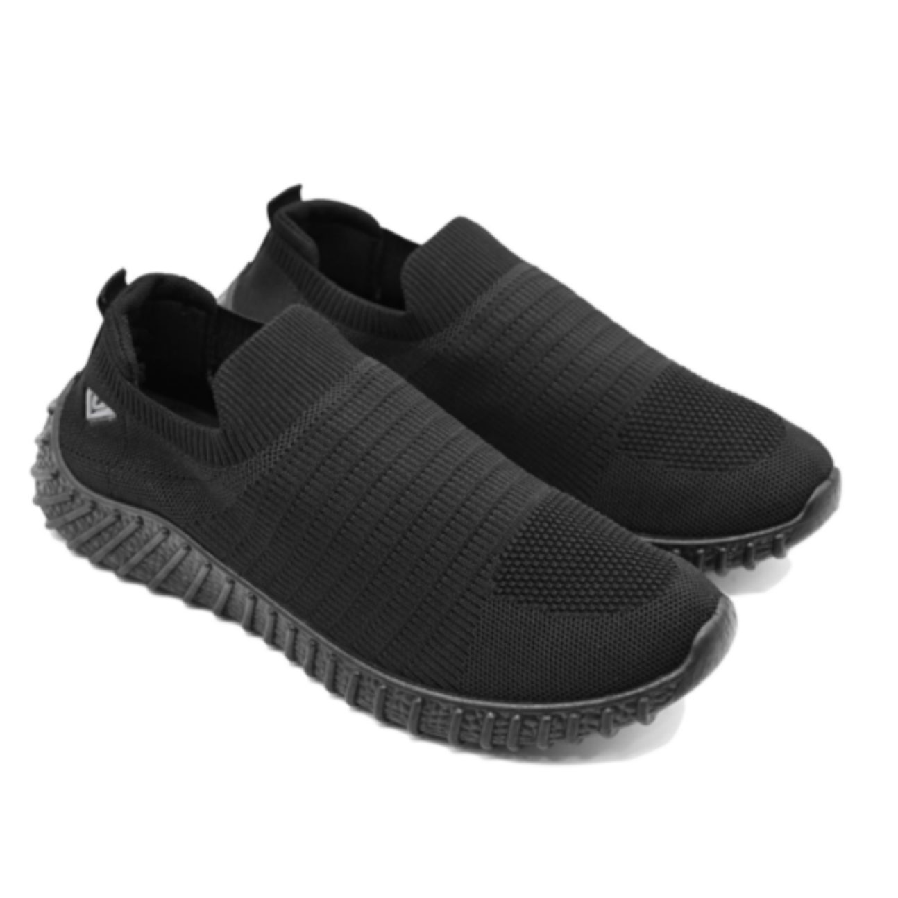 UMOJA Vigo Mosi Unisex Slip-Ons –  Knitted Slip-On Sneakers with PVC Outsole & Ortholite Footbed | Lightweight, Breathable & Comfortable Everydayshoes (Black, Grey, Navy) sneakers | Mens Casual Shoes