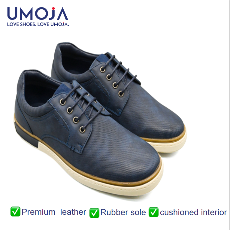 UMOJA Deniro Ross – Men’s Brown & Blue Dress Sneakers by Umoja | Stylish, Comfortable & Versatile Dress Shoes for Business Casual, Smart-Casual & Weekend Outings,mens shoes.