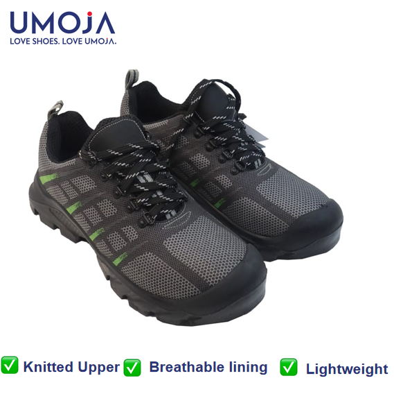 UMOJA Hiker Kiboko by Umoja – Men’s Outdoor Adventure Shoes with Knitted Upper, Cushioned EVA Insole & Dual-Density Grip Sole for Unmatched Comfort Men's Shoes