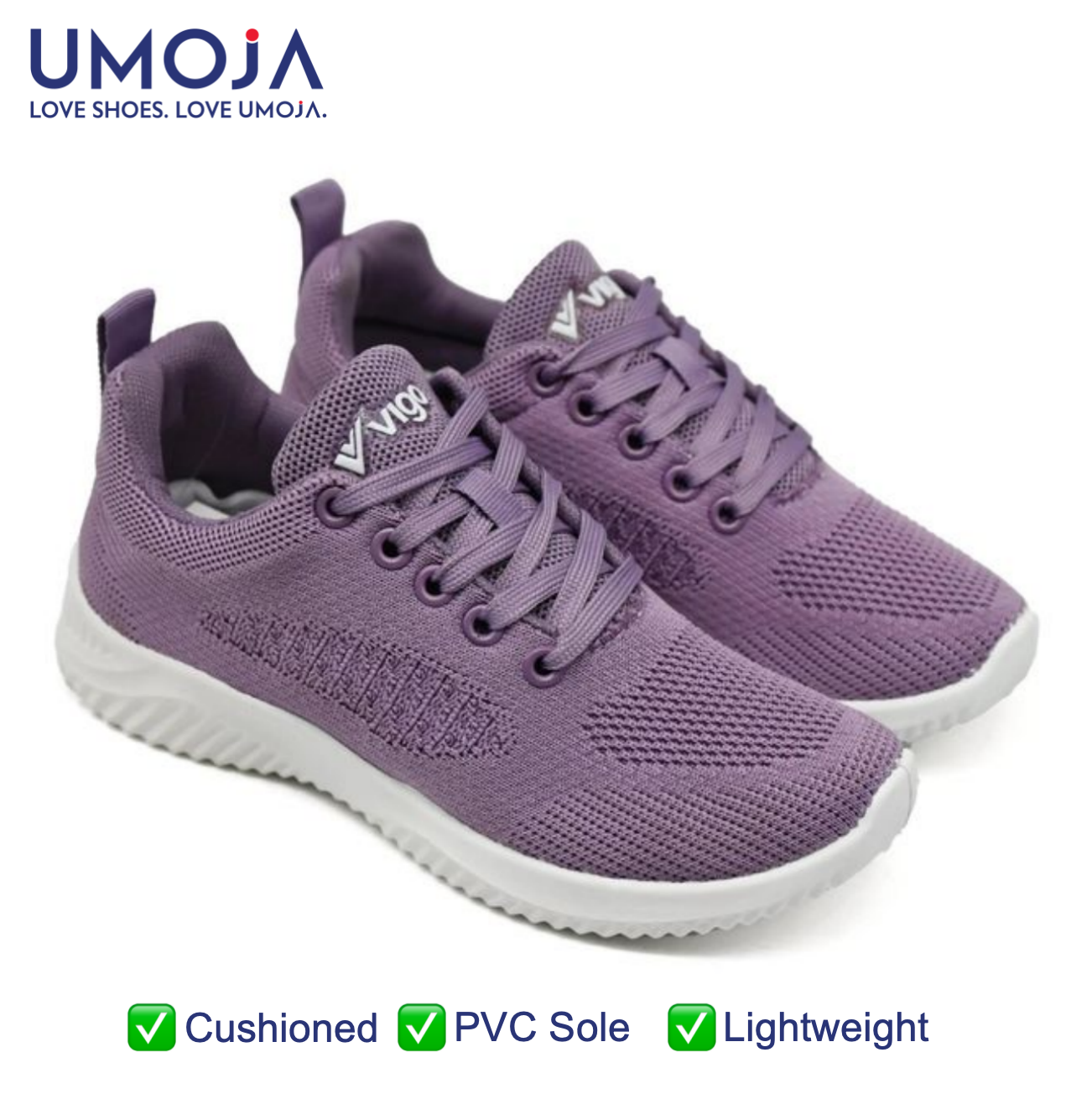 UMOJA Vigo Ela Breeze Sneakers – Women’s Knitted Sneakers in Navy & Lilac with PVC Outsole, Ortholite Footbed & Breathable Mesh Lining | Lightweight, Comfortable & Stylish ladies shoes,women shoes