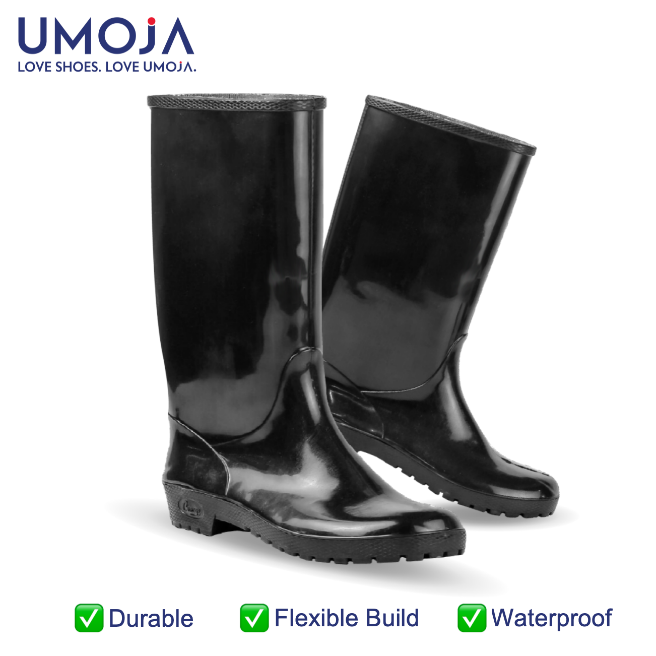 UMOJA Champ Light Duty Gumboots by Umoja – Unisex Waterproof PVC Work Boots with Slip-Resistant Sole & Lightweight Comfort for Farm, Field, and Everyday Use