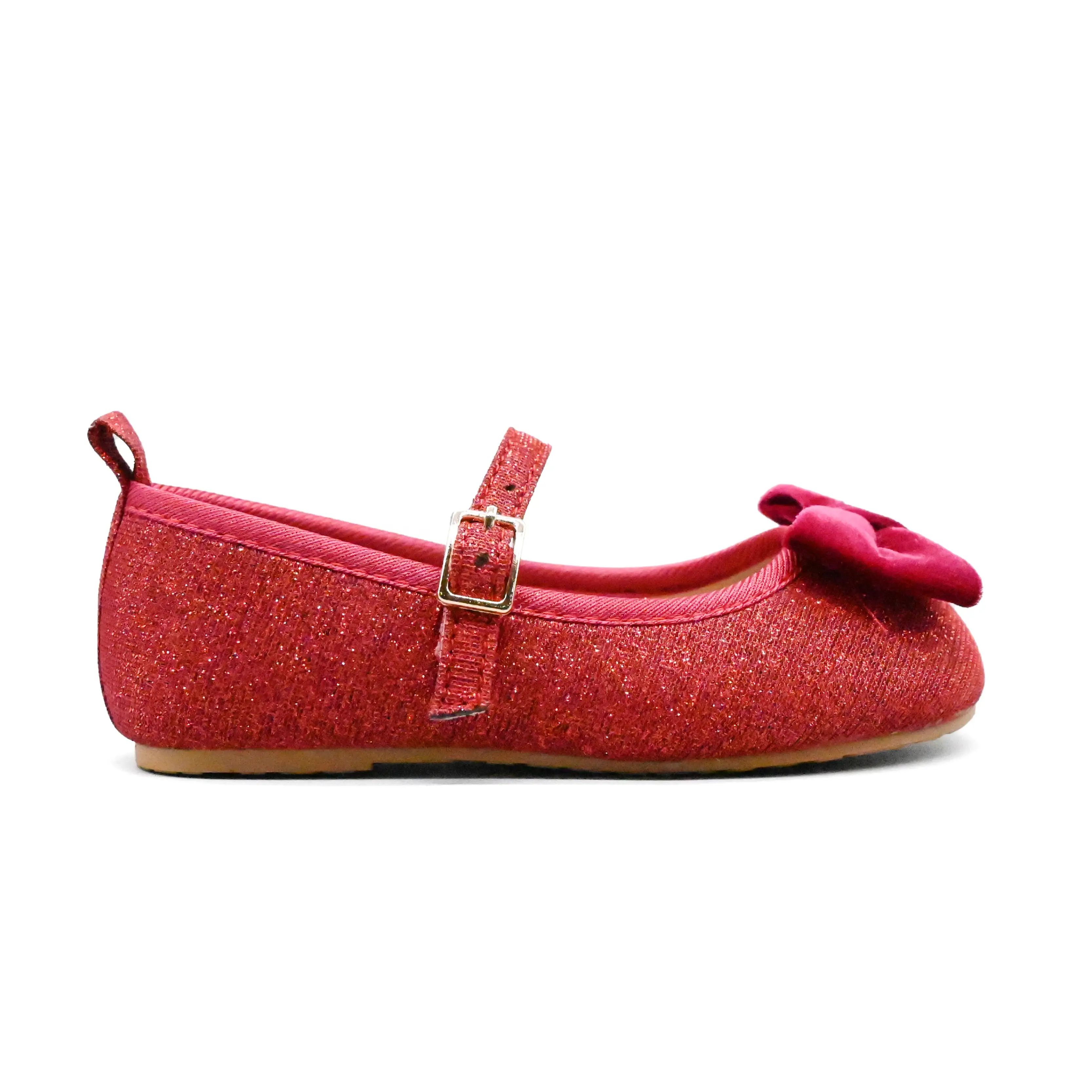 UMOJA Buggies Kyle by Umoja – Girls’ PU Glitter Ballet Flats with PU Comfort Insole, PU Lining & TPR Outsole Kids Shoes