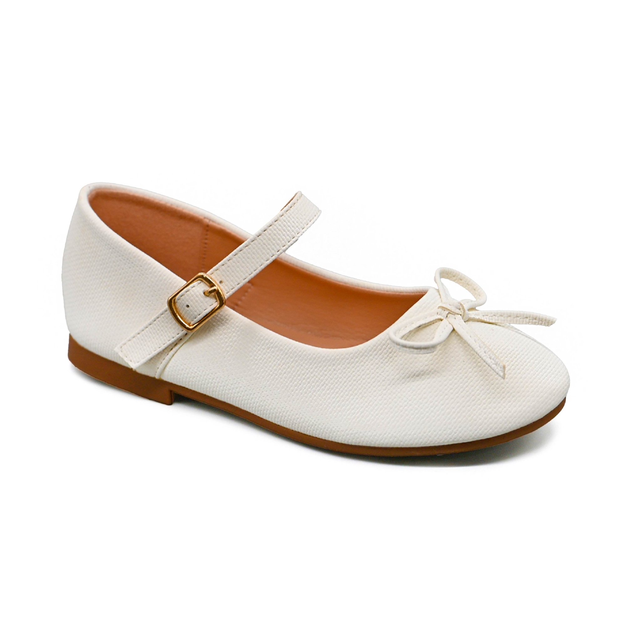 UMOJA Buggies Lisa by Umoja – Girls’ PU Flats with PU Comfort Insole, PU Lining, Adjustable Buckle & TPR Outsole Kids Shoes