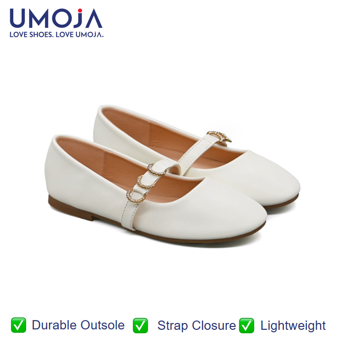 UMOJA Buggies Kelly by Umoja – Girls’ PU Ballet Flats with PU Comfort Insole, PU Lining & Durable TPR Outsole Kids Shoes