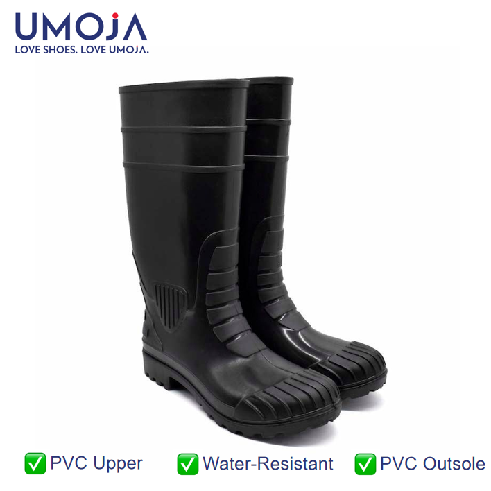 UMOJA Ace® Mara PVC Gumboots – Durable Medium-Duty Work Boots for Mining, Construction & Agriculture