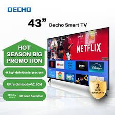 Best price for [clearance sale] 📺 DECHO 43-Inch Ultra HD Smart LED TV ...
