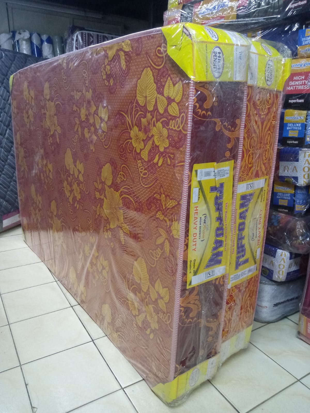 🔥 TUFFOAM 🛏️ 8 inches Heavy Duty plain 💪 High Density Mattress 💤 Premium Comfort 🌙 Long Lasting 🏆 Durable Quality