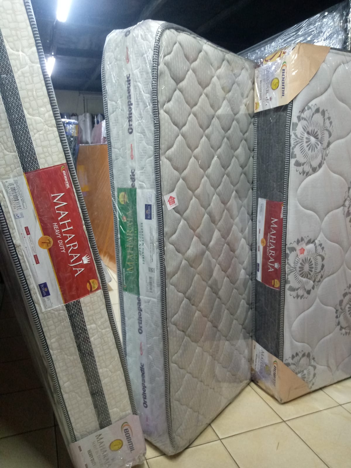 🛏️ Maharaja Orthopaedic 8 Inch Spring Mattress bobmil mattress – 💪 High Density Quilted Design for Healthy Spine Support & 😴 Deep Sleep 💎✨