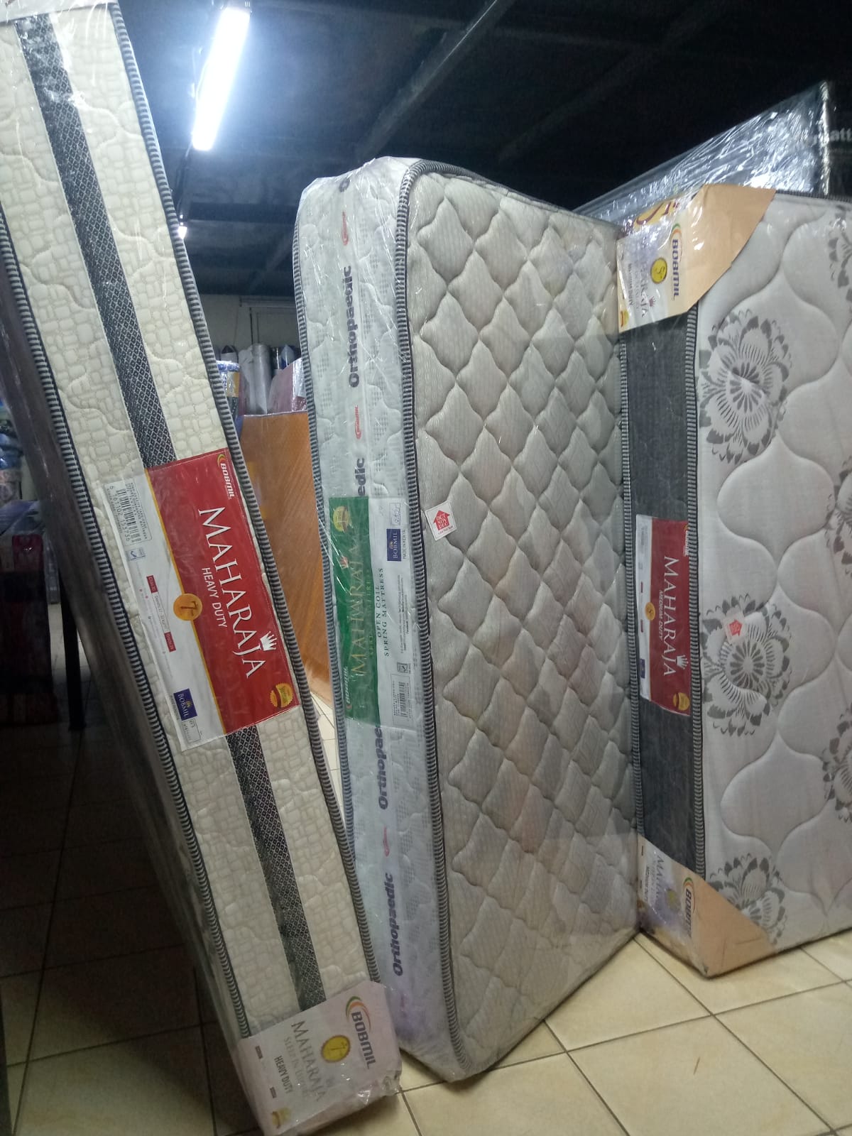 🛏️ Maharaja Orthopaedic 8 Inch Spring Mattress bobmil mattress – 💪 High Density Quilted Design for Healthy Spine Support & 😴 Deep Sleep 💎✨
