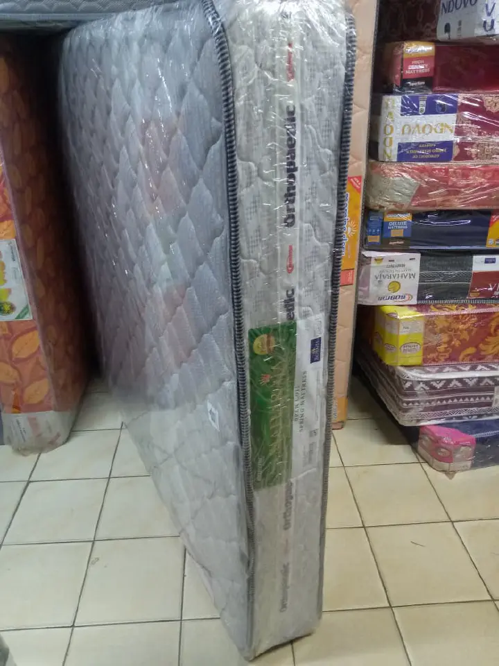 🛏️ Maharaja Orthopaedic 8 Inch Spring Mattress bobmil mattress – 💪 High Density Quilted Design for Healthy Spine Support & 😴 Deep Sleep 💎✨
