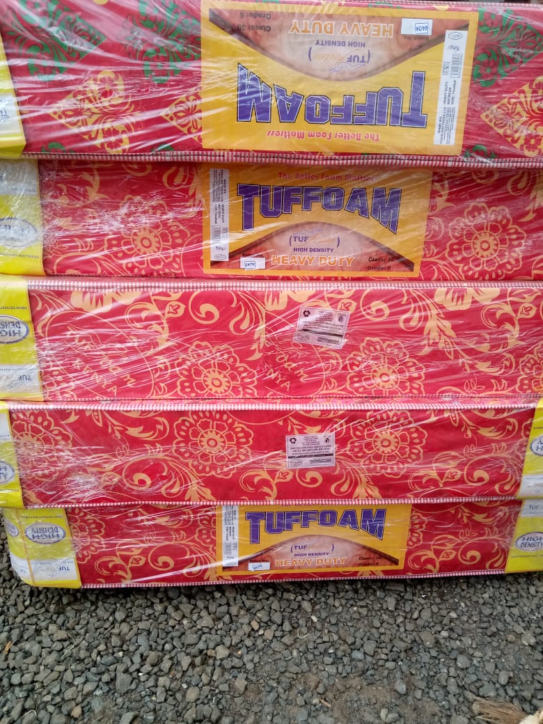 🛏️ Tuffoam 10 Inch High Density Plain Mattress – Heavy Duty, Firm Support & Long-Lasting Comfort 💪✨