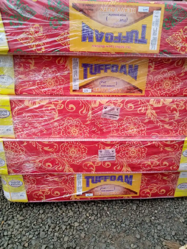 🛏️ Tuffoam 10 Inch High Density Plain Mattress – Heavy Duty, Firm Support & Long-Lasting Comfort 💪✨